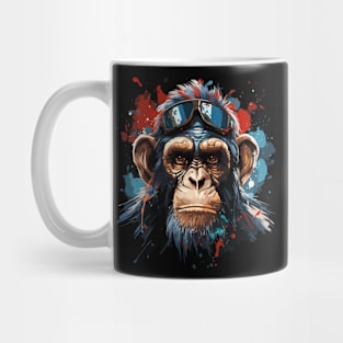 Patriotic Chimpanzee Mug